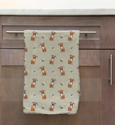 Boxer & Bee Tea Towel